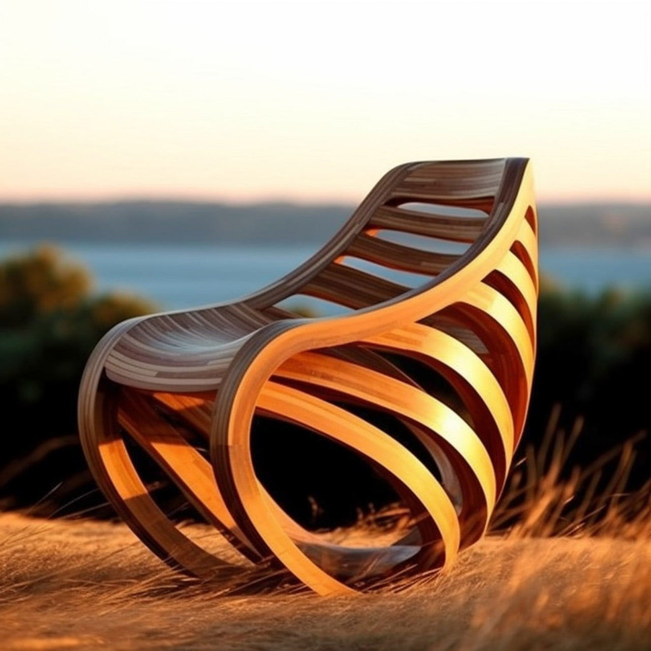 Chair Frame Ribs La Dorada Forest | Custom Ribbed Chair