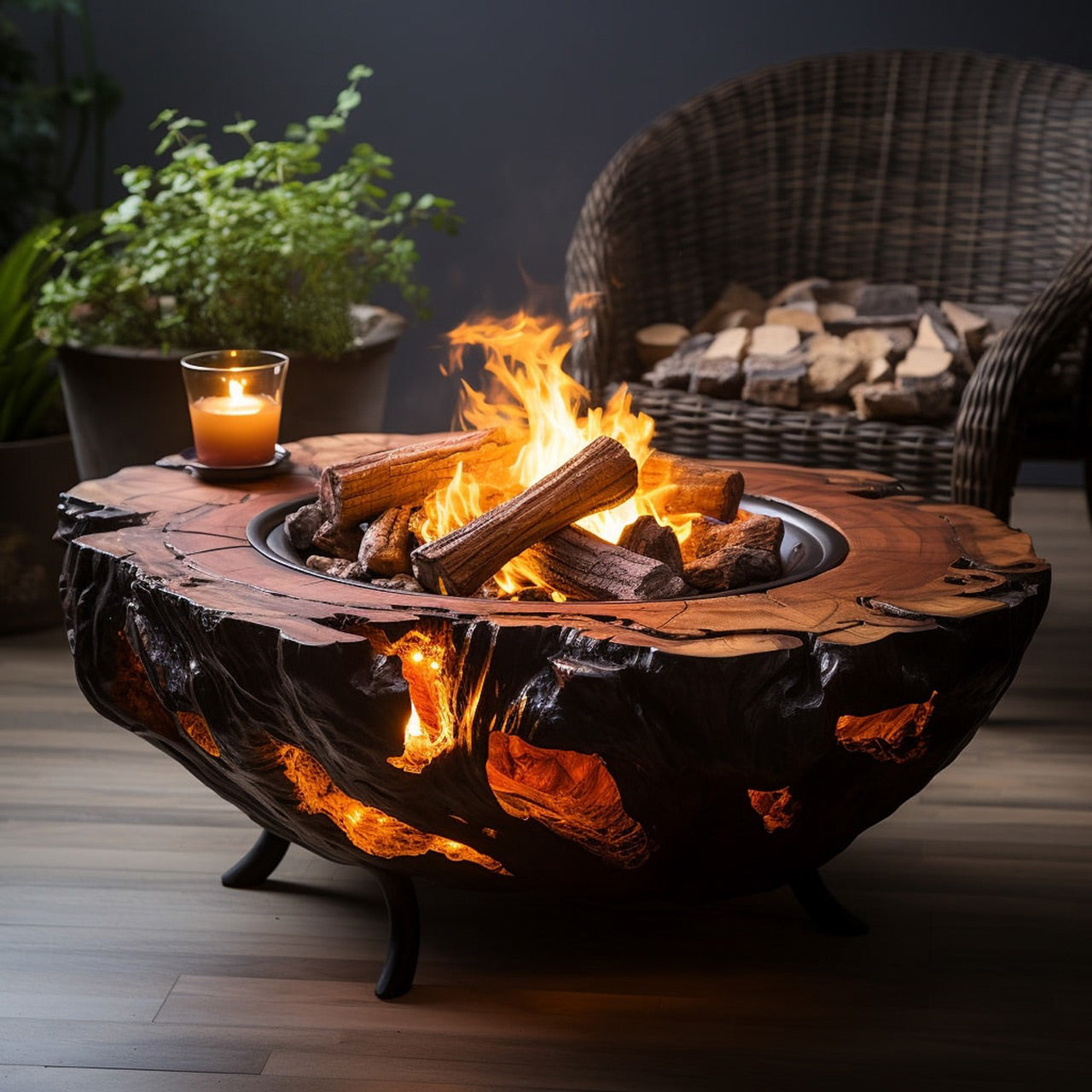 Custom Pacific Palisades Fire Table