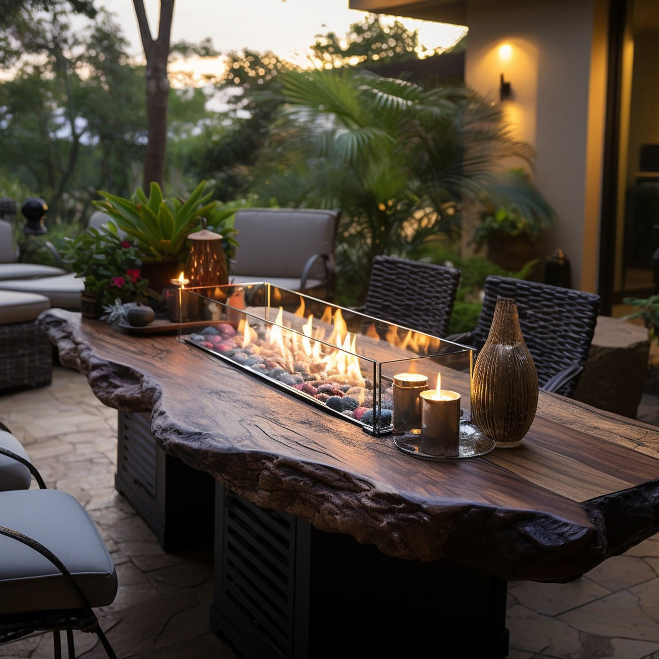 Custom Malibu Canyon Fire Table