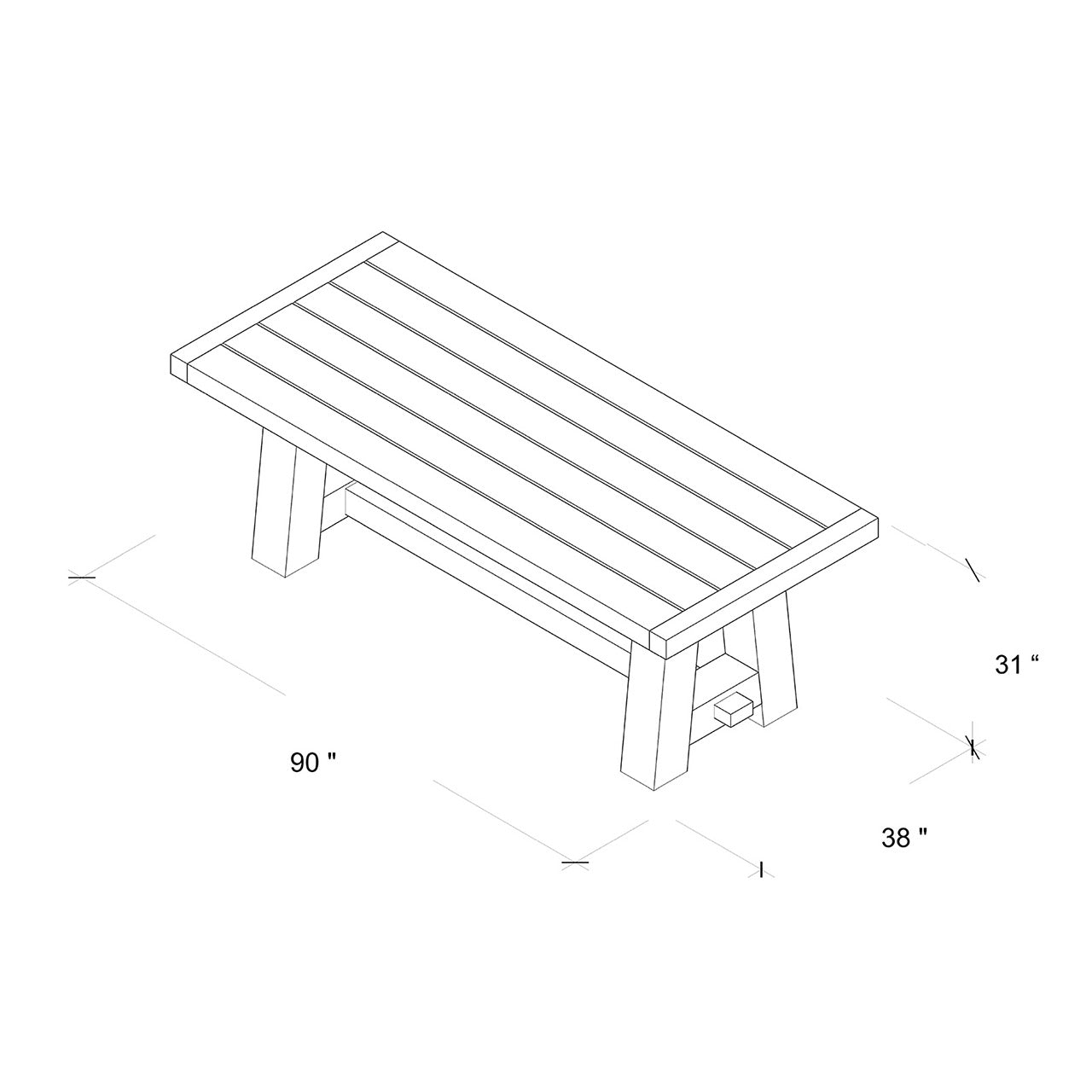 Foresthill Ridge Harrison Table