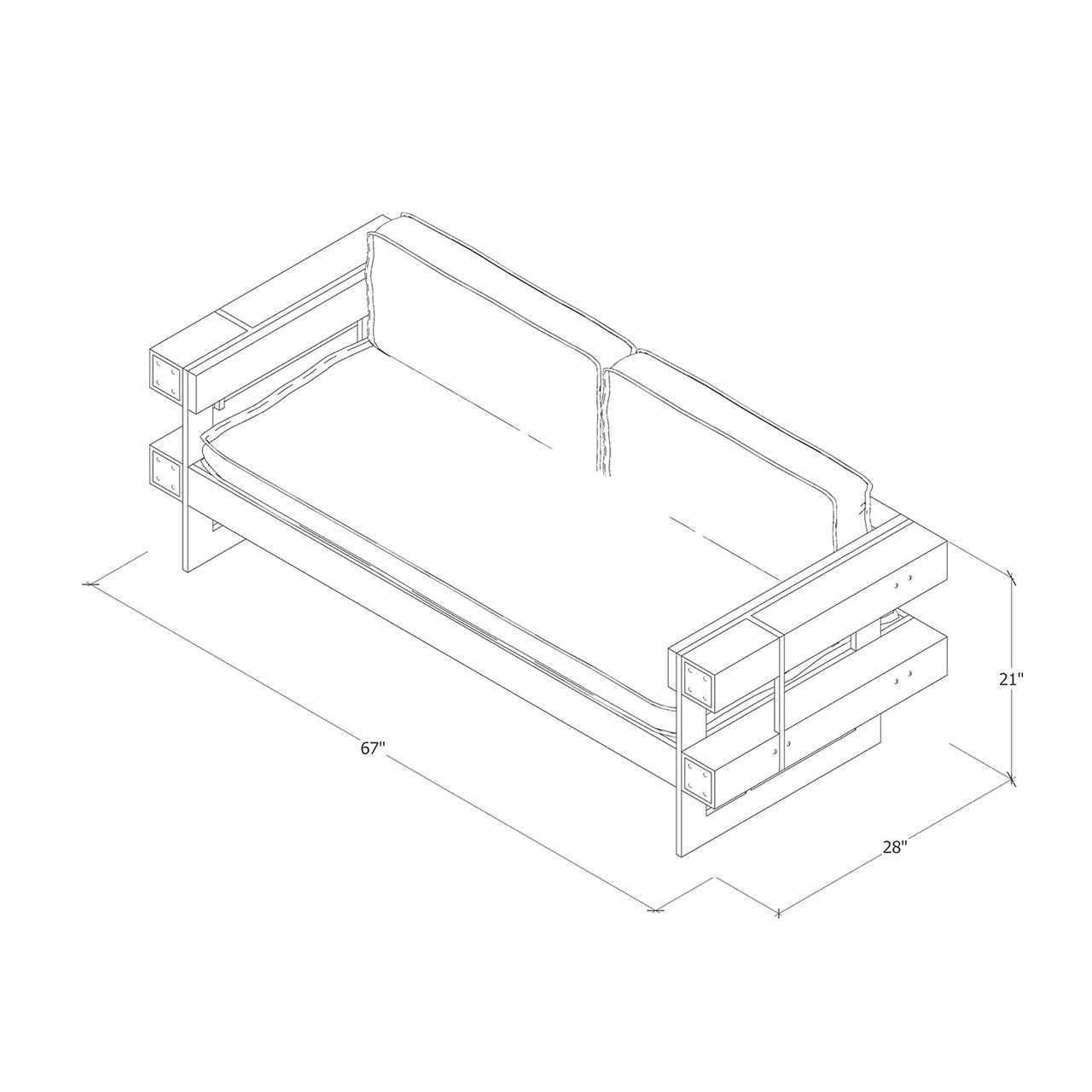 Golden Gate Mira Loma Sofa