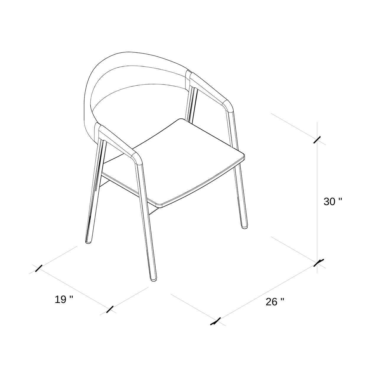 Malibu Canyon Mulholland Chair