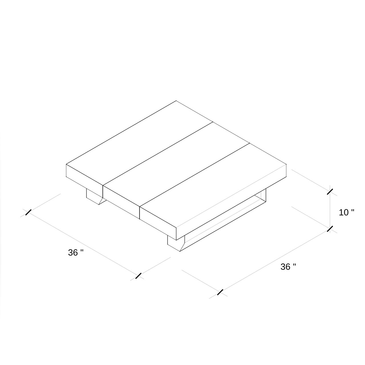 Malibu Canyon Mureau Coffee Table