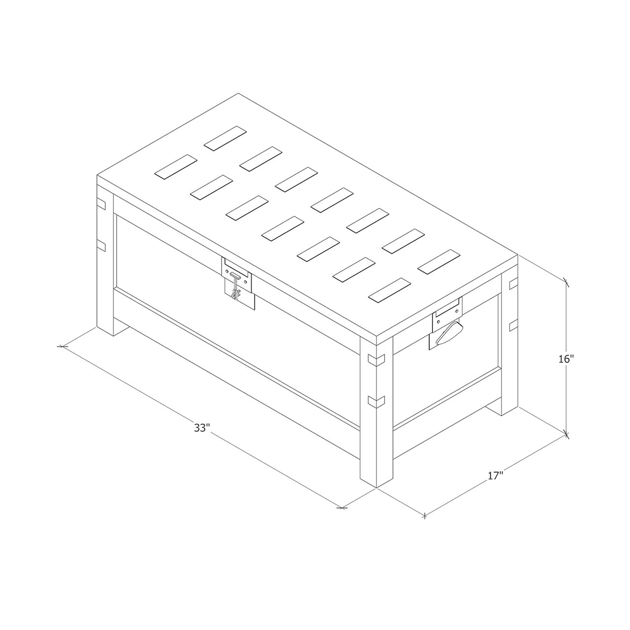 Marina del Rey Lincoln Chest