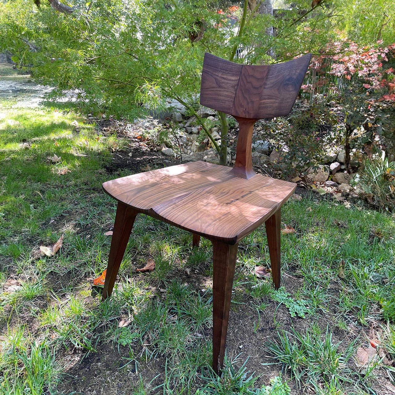 Monte Nido  Butterfly Back, Walnut scoop seat Chair