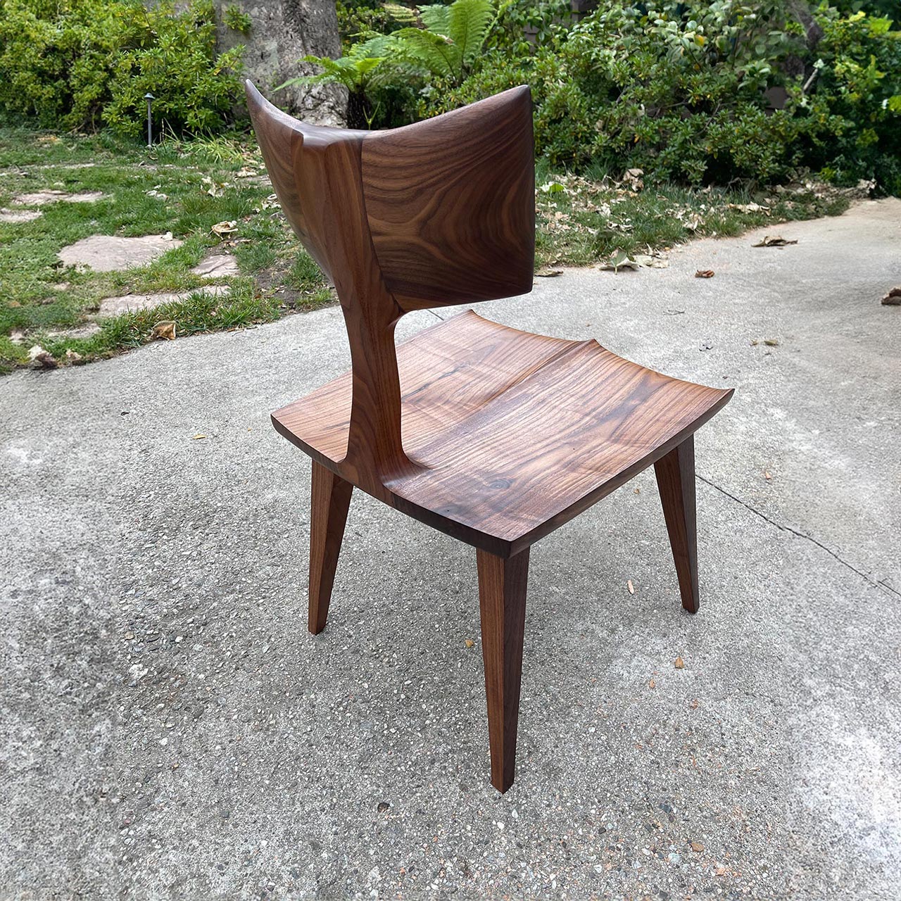 Monte Nido  Butterfly Back, Walnut scoop seat Chair