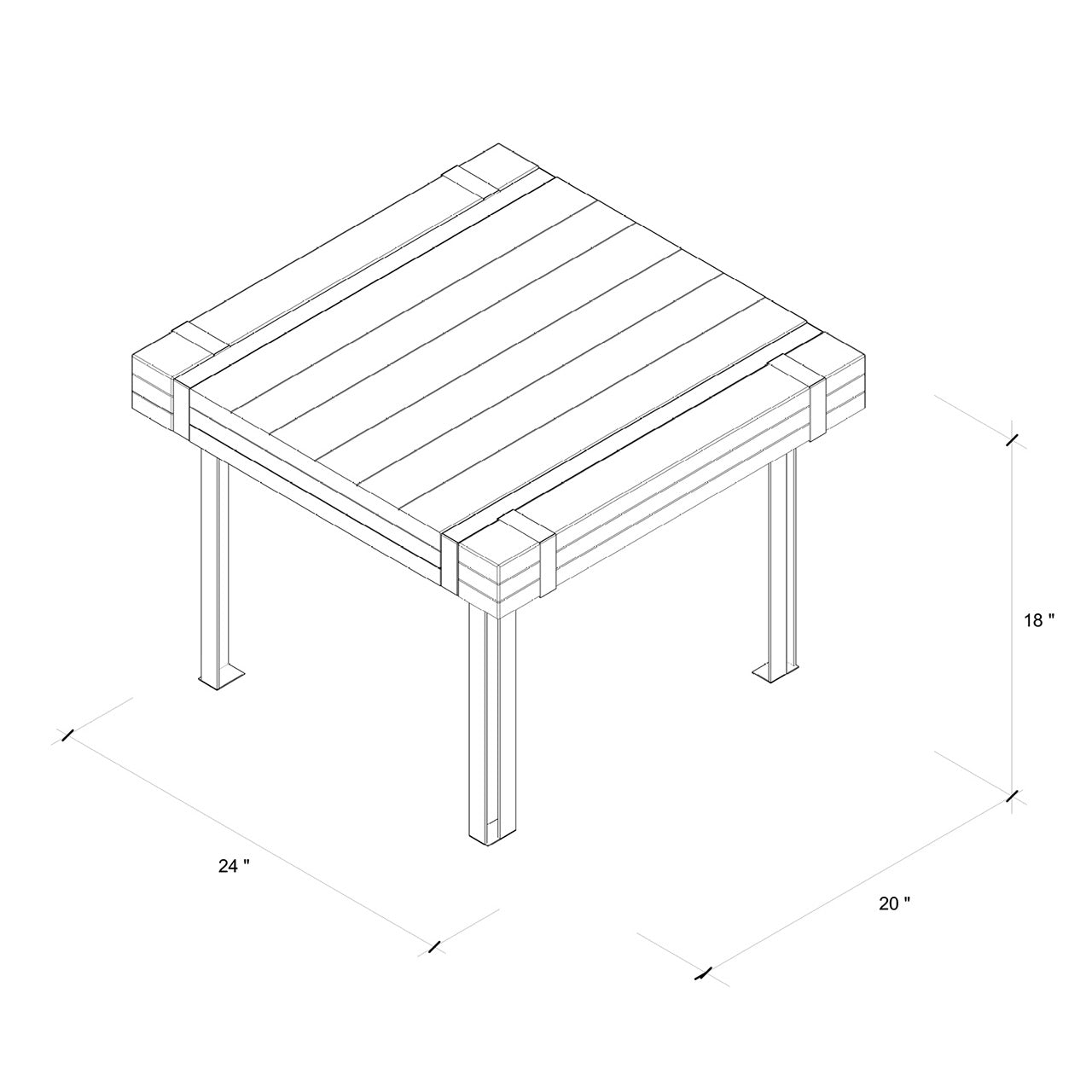 Sonoma Valley Seaview Side Table