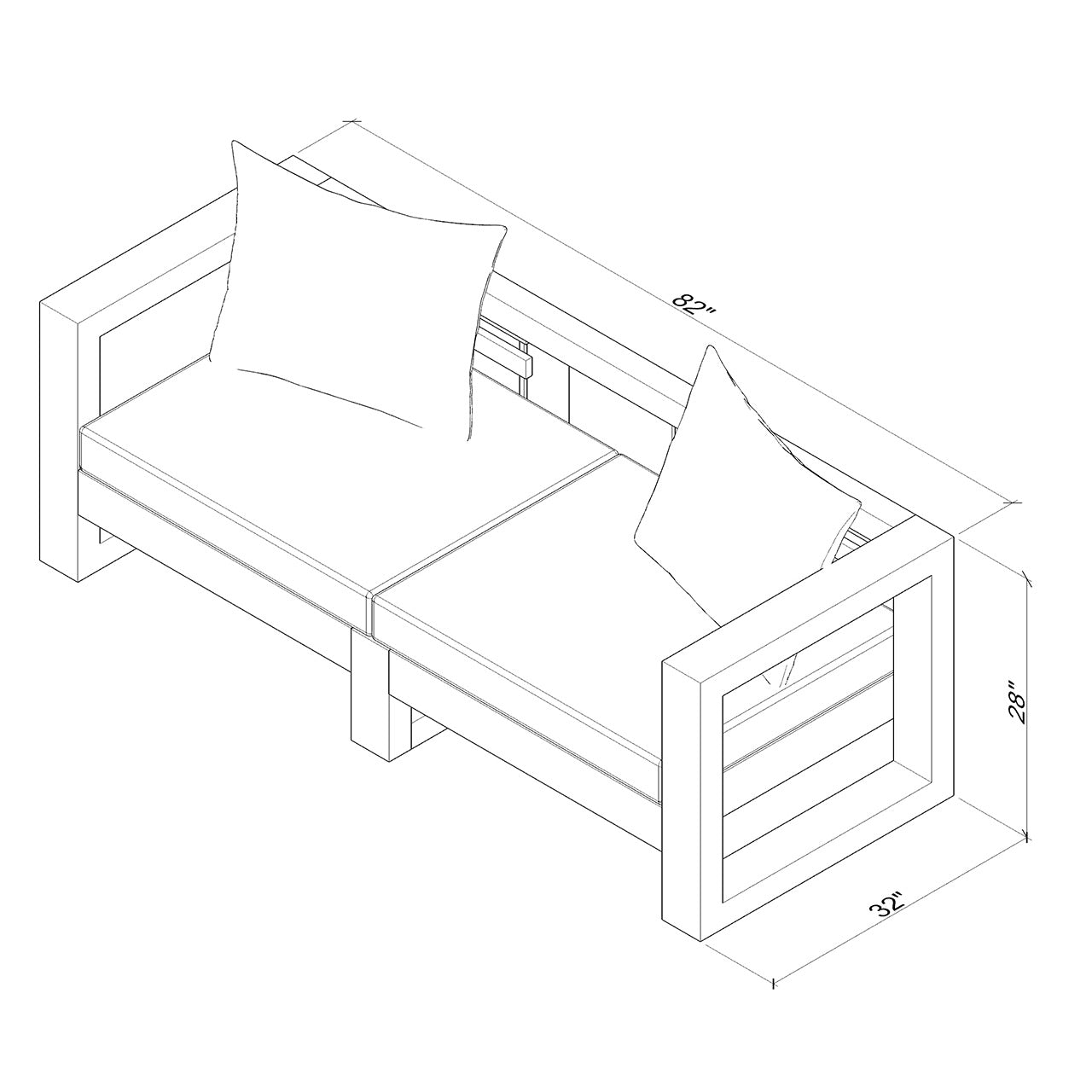 Sonoma Valley Venado Loveseat