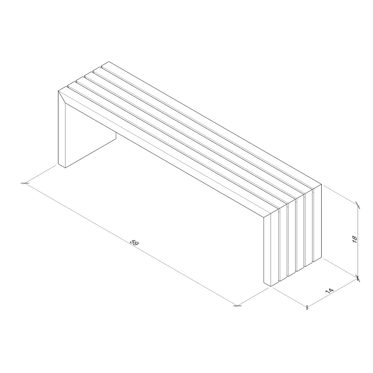 Tahoe Grand Long Homewood Bench