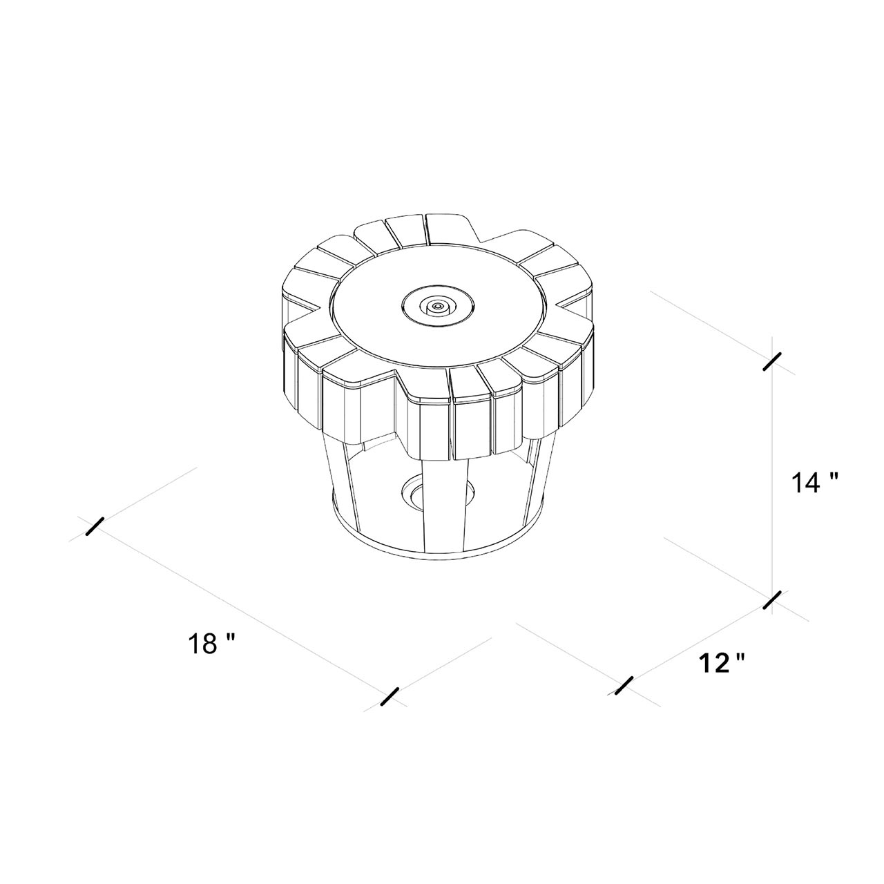 Westwood Village Hilgard Stool