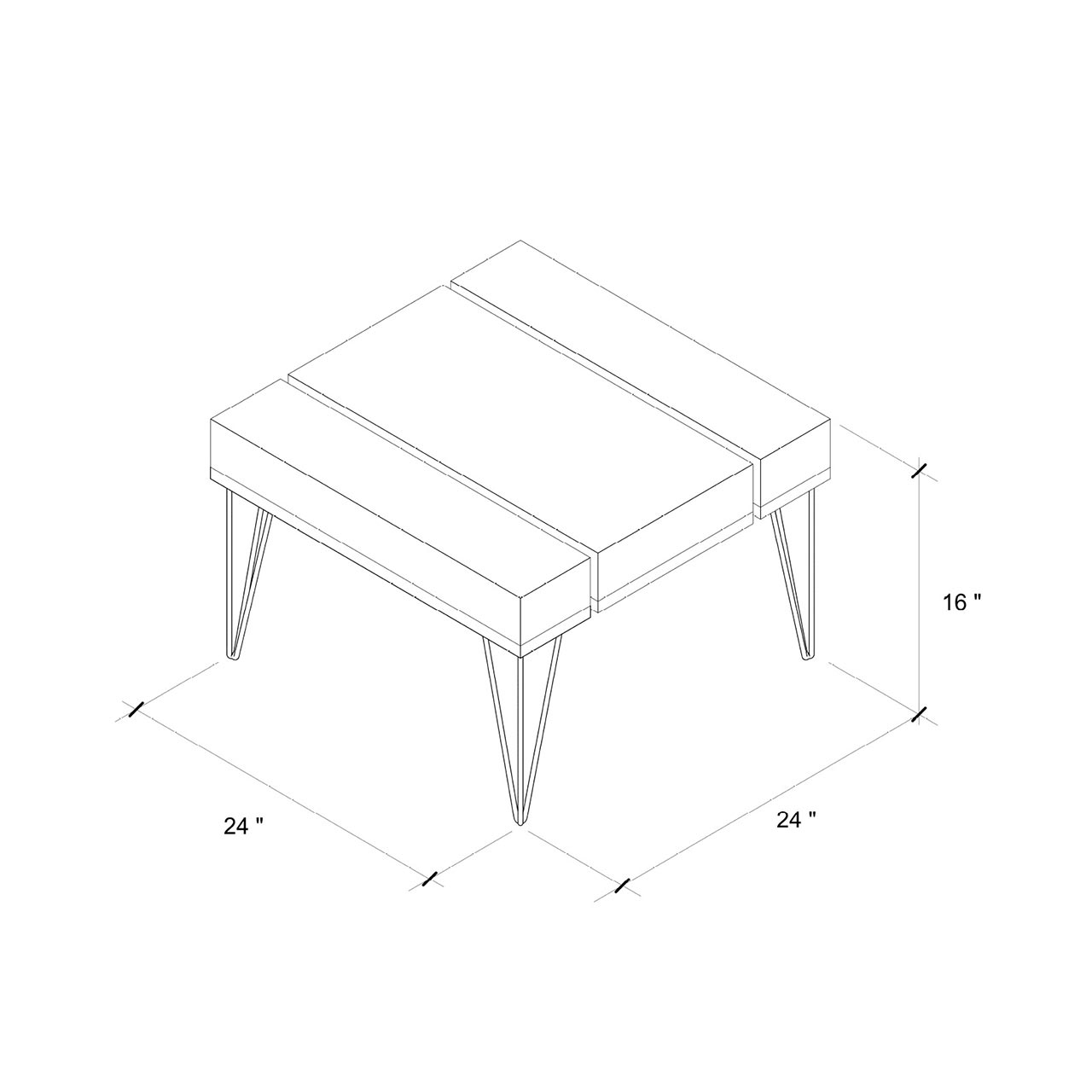 Westwood Village Gayley Coffee Table